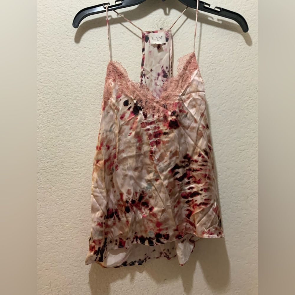 Cami NYC 100% Silk Tank Romantic Top Going Out Sz XS